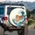 Majestic Tiger Roaring Ocean Wave Red Boats - Wildlife Lover Gift for Outdoor Adventurers Spare Tire Cover - 3