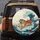 Majestic Tiger Roaring Ocean Wave Red Boats - Wildlife Lover Gift for Outdoor Adventurers Spare Tire Cover - 5