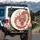 Fierce East Asian Dragon Head Swirling Clouds - Home Decor Gift for Dragon Lover Spare Tire Cover - 3