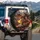 Fire Dragon Warrior Molten Lava Volcanic Landscape - Adventure Vehicle Accessory Spare Tire Cover - 3