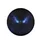 Piercing Blue Eyes Shadowy Creature - Travel Essentials for Fantasy Lover Spare Tire Cover - 4