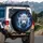 White Tiger Electric Lightning Galaxy - Wildlife Lover Home Decor Gift Spare Tire Cover - 3