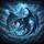 Majestic Blue Dragon Outstretched Wings Storm Clouds Mountain - Dragon Lover Gift Spare Tire Cover - 6