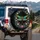 Golden Dragonfly Botanical Flowers Foliage Sparkles - Wildlife Home Decor Gift Spare Tire Cover - 3