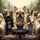 French Bulldogs Outdoor Landscape - Dog Lover Home Decor Gift Spare Tire Cover - 6