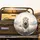 White Lion Golden Crown Snowy Mountain Vista - Wildlife Lover Gift Spare Tire Cover - 2