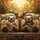 Sloth Group Portrait Car Interior Autumn Foliage - Wildlife Lover Gift Spare Tire Cover - 6