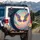 Majestic Rainbow Feathered Wings Dreamscape Sky - Home Decor Gift Spare Tire Cover - 3