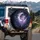 Fairy Crescent Moon Starry Sky Flowers Butterflies - Home Decor Gift Spare Tire Cover - 3