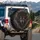 Ferocious Snarling Wolf Dark Mists - Wildlife Lover Gift for Wolf Lover Spare Tire Cover - 3