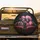 Smiling Skeletons Pink Hair Boa Roadster Interior - Open Road Travel Gift Spare Tire Cover - 2