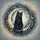 Majestic Black Cat Moon Dragonflies Stardust - Mystical Home Decor Gift for Cat Lovers Spare Tire Cover - 6