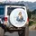 Queen of Heaven Celestial Lamb - Spiritual Home Decor Gift for Believers Spare Tire Cover - 3