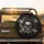 Cracked Skull Bloodshot Eye Gaping Jaw Burning Joint Crossbones - Skull Lover Gift Spare Tire Cover - 2