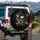 Cracked Skull Bloodshot Eye Gaping Jaw Burning Joint Crossbones - Skull Lover Gift Spare Tire Cover - 3