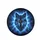 Fierce Wolf Head Electric Storm Electric Blue Nebula - Wildlife Lover Gift Spare Tire Cover - 4