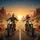 Zombie Bikers Red Motorcycles Desert Road Sunset - Adventure Lover Gift Spare Tire Cover - 6