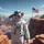 Astronaut American Flag Canyon Salute - Independence Day Gift for Veterans Spare Tire Cover - 6