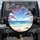 Pink Flowering Branches Ocean Waves Tropical Beach Life Home Decor Gift Spare Tire Cover - 1