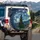 Starry Night Cypress Tree Village - Dreamscape Home Decor Gift Spare Tire Cover - 3