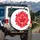 Canadian Maple Leaf with Smaller Leaves - Canada Day Heritage Gift for Canadian Patriot Spare Tire Cover - 3