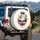 Bald Eagle Crown FREEDOM Paint Drips - Independence Day Gift for Veterans Spare Tire Cover - 3