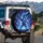 Colossal Ice Crystal Bear Roaring Galactic Nebula - Wildlife Decor Gift Spare Tire Cover - 3