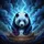 Majestic Iridescent Panda Charging Smoke Clouds - Outdoor Adventure Gift Spare Tire Cover - 6