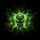 Three Realistic Skulls Glowing Smoke Dust Cosmic - Halloween Party Decor Spare Tire Cover - 13
