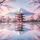 Mount Fuji Red Pagoda Sakura Lake - Travel Essentials Gift Spare Tire Cover - 6