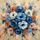 Impasto Flowers Textured Palette Knife Floral Shapes - Home Decor Gift for Art Lovers Spare Tire Cover - 6