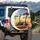 Joyful Giraffes Road Trip Savanna - Adventure Lover Gift for Safari Enthusiasts Spare Tire Cover - 3
