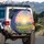 Sunrise Wildflower Meadow Cherry Blossom Mountain Landscape - Nature Lover Gift Spare Tire Cover - 3