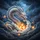 Oriental Dragon Fire Orbs Stormy Sky - Fantasy Decor Gift for Dragon Lovers Spare Tire Cover - 6