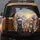 Santa Cat Trio Christmas Mountain Sunrise - Holiday Gift for Cat Lovers Spare Tire Cover - 5