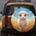 Fluffy Lamb Golden Wheat Field - Farmhouse Home Decor Gift for Animal Lovers Spare Tire Cover - 5