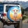 Fluffy Lamb Golden Wheat Field - Farmhouse Home Decor Gift for Animal Lovers Spare Tire Cover - 3