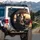 Black Cats Golden Hour Road Trip - Cat Lover Travel Gift Spare Tire Cover - 3