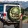 Realistic Joyful Sloths Driving Tropical Jungle Canopy Dashboard - Adventure Lover Gift Spare Tire Cover - 3