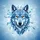 Ice Wolf Head Fractured Frost Glowing Amber Eyes - Winter Grandeur Gift Spare Tire Cover - 6