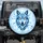 Ice Wolf Head Fractured Frost Glowing Amber Eyes - Winter Grandeur Gift Spare Tire Cover - 1