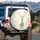 White Stag Golden Antlers Golden Eyes Golden Flames Golden Energy - Wildlife Lover Gift Spare Tire Cover - 3