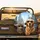 Tabby Cat Golden Retriever Sunglasses Urban Car Scene - Pet Lover Gift Spare Tire Cover - 2