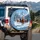 Chestnut Wild Horses Galloping Snow Mountain Forest - Outdoor Adventure Gift Spare Tire Cover - 3
