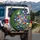 Dark Blue Pond Koi Fish Orange White Lotus Lily Pads - Wildlife Lover Gift Spare Tire Cover - 4