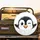 Winking Cartoon Penguin Face Snow Flurries - Wildlife Lover Gift for Penguin Lover Spare Tire Cover - 2
