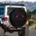 Glowing Menacing Red Eyes Hidden Creature Dark Abyss - Horror Fan Gift Spare Tire Cover - 3