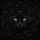 Majestic Black Cat Face with Piercing Luminous Golden Eyes - Wildlife Lover Car Decor Gift Spare Tire Cover - 6