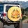 Golden Honey Jar Adorable Plump Bees Honeycomb Daisy - Sweet Treat Lover Gift Spare Tire Cover - 3