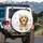 Light Brown Cream Puppy Bathtub Sponge Dandelion Tiles - Home Decor Gift for Pet Lover Spare Tire Cover - 3